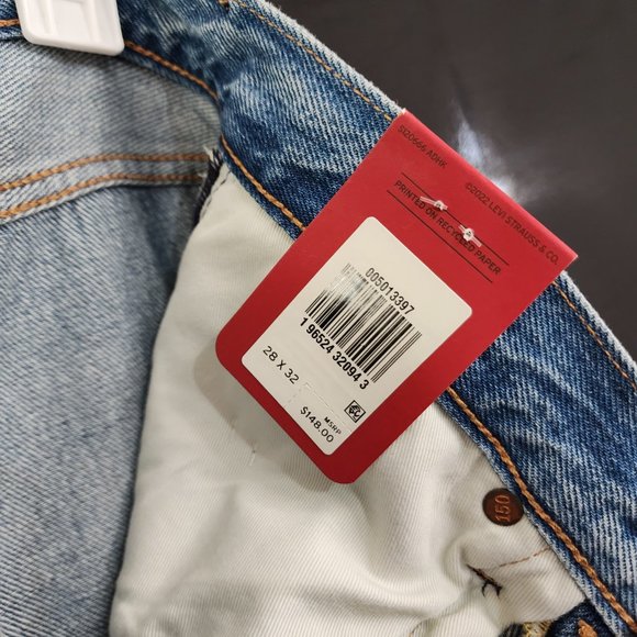 Levi's Premium 501 150th Anniversary Edition Straight Leg Jeans Size 28x32 NWT - Picture 8 of 13
